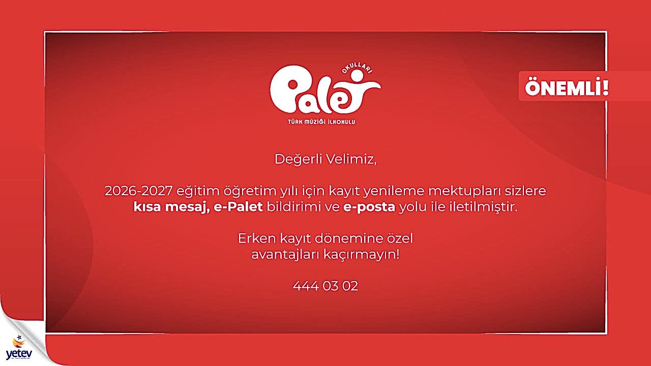 2026-2027 Eğitim Öğretim Yılı Kayıt Yenileme